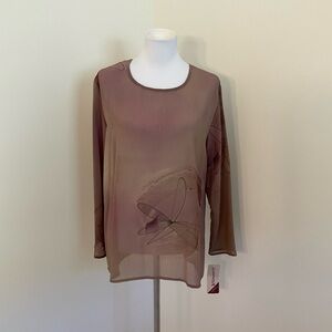 NWT Isabel LA By Shawn Chic Sheer Tunic Blouse
